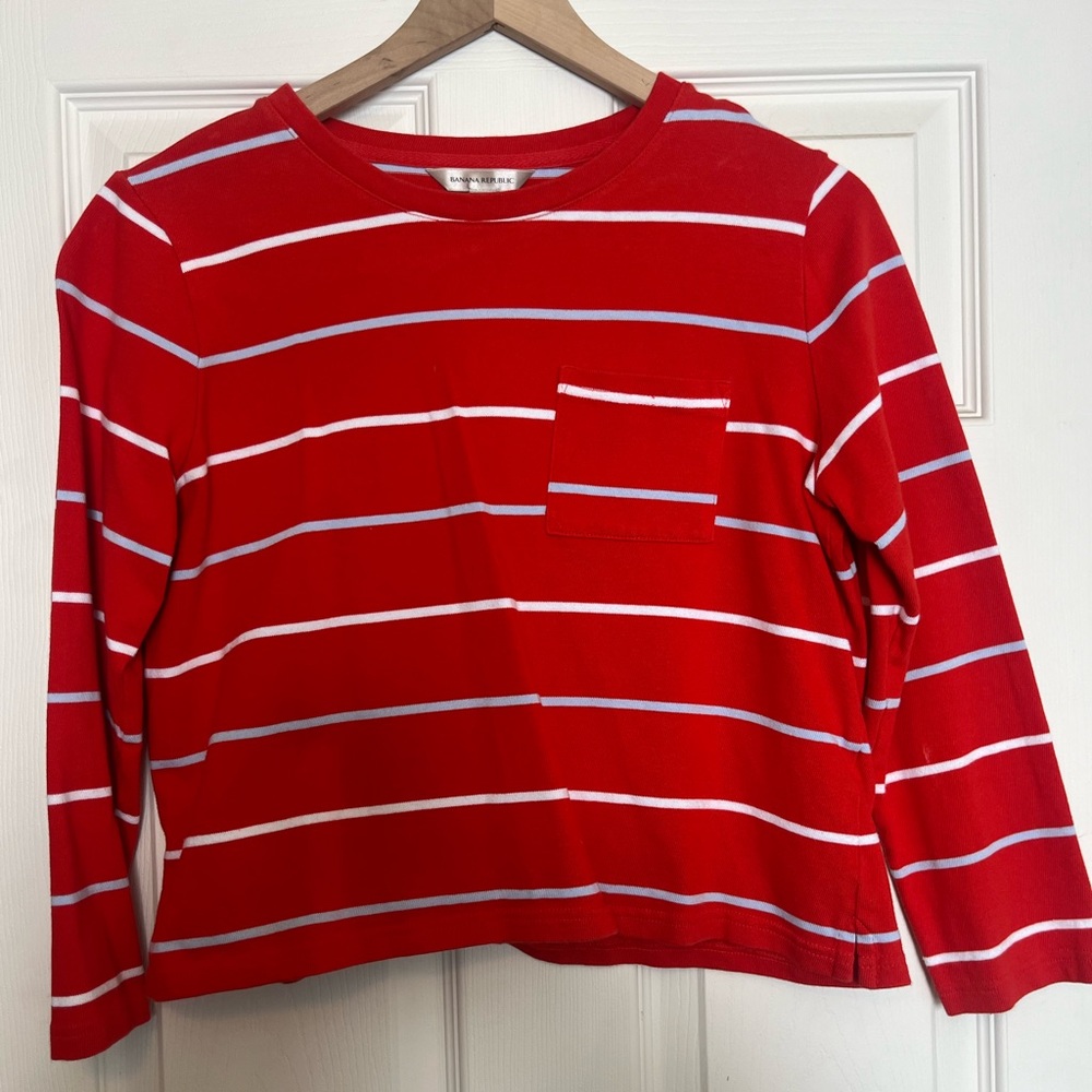 Cropped Banana Republic Striped Top